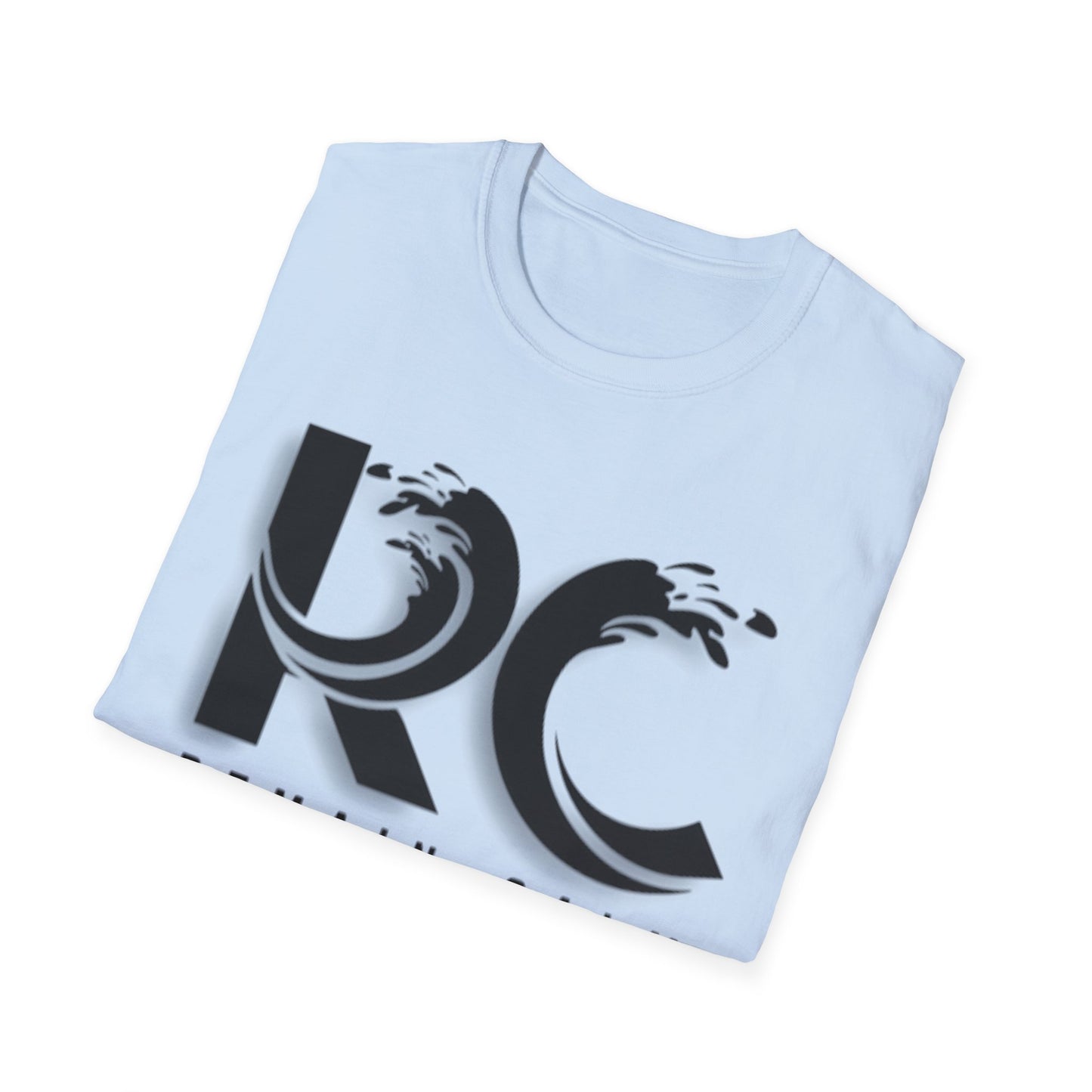 Remain Calm RC Graphic T-Shirt – Minimalist Wave Logo Tee