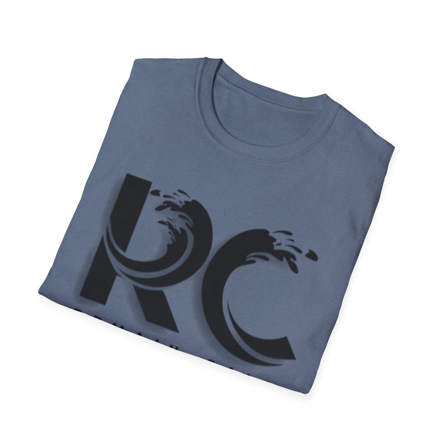 Remain Calm RC Graphic T-Shirt – Minimalist Wave Logo Tee